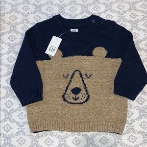 🐻 baby GAP bear sweater NWT 🐻